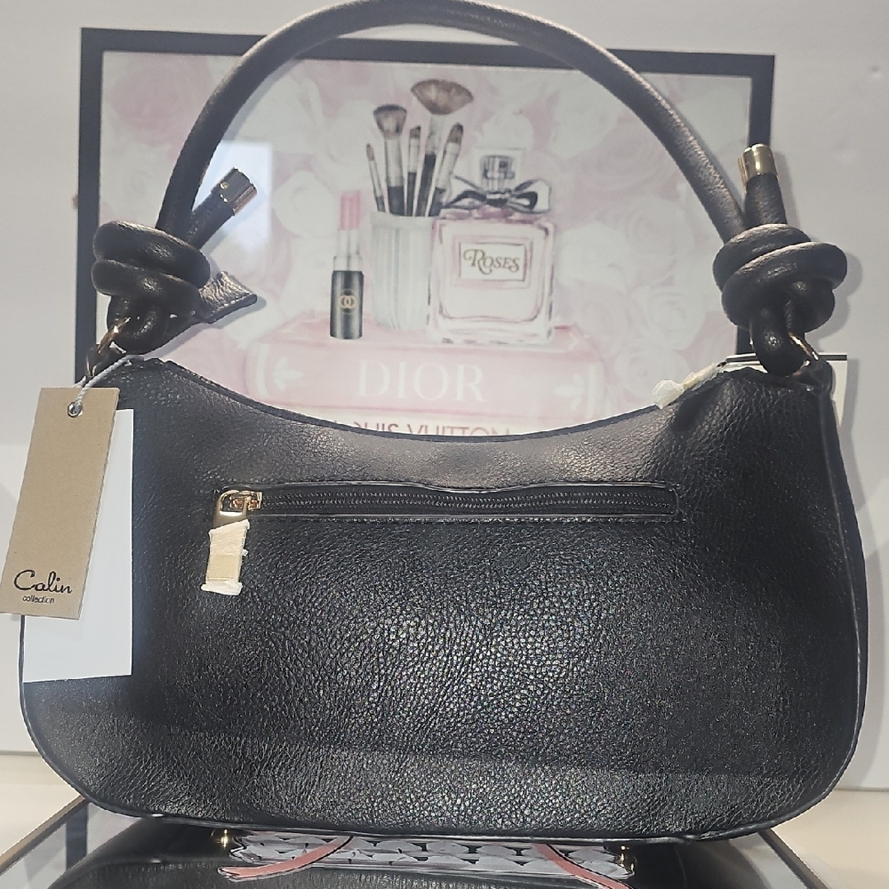 NWT Budget SAVVY, Vegan Friendly, Chic Black Shoulder‎ Bag